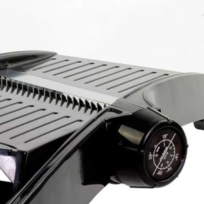 Imagem de Fatiador tipo mandolim 03 modulos de rotação pvc e aço inox 39cm