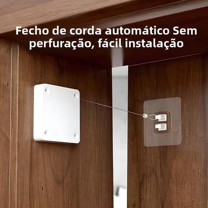 Imagem de Fechador De Porta Automático Silencioso Com Cordão Para Portas Deslizantes Escritório Banheiro