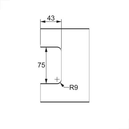 Imagem de Fechadura 1520 Porta De Abrir Vidro Temperado Blindex Branco