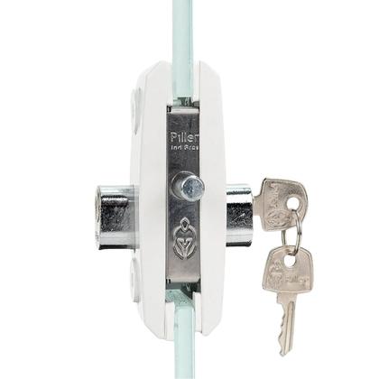 Imagem de Fechadura 1520 Porta De Abrir Vidro Temperado Blindex Branco