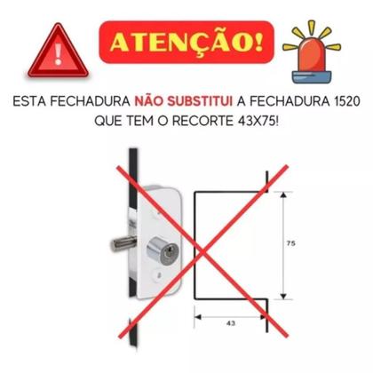 Imagem de Fechadura 1520ta porta vidro maçaneta preto fosco 3f 3080