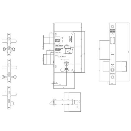 Imagem de Fechadura 235 St1 40mm Banheiro Cromo Escovada Lafonte