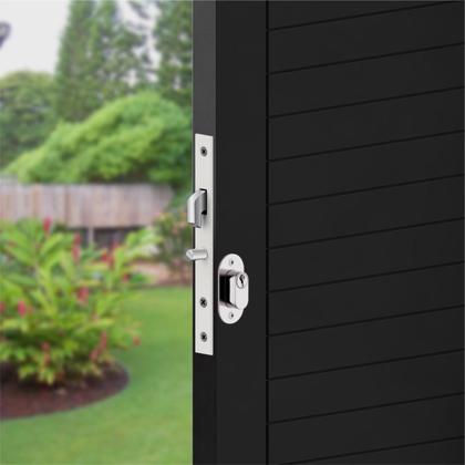 Imagem de Fechadura Arouca 6915A Porta Aluminio Correr Bico De Papagaio Suprema Cromada