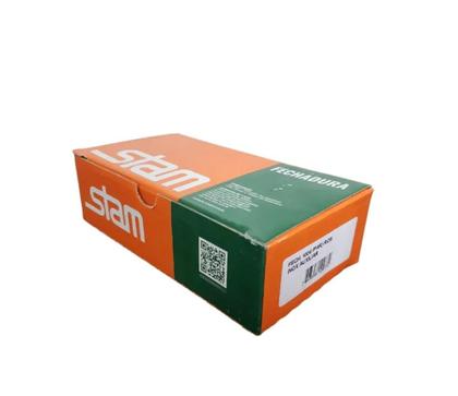 Imagem de Fechadura Auxiliar de Segurança porta de madeira Chave Tetra 1004 Roseta Redonda Com 4 Chaves Stam