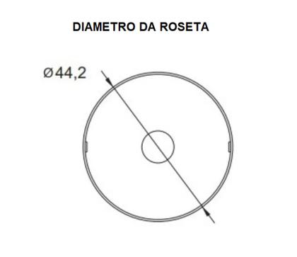 Imagem de Fechadura Auxiliar de Segurança porta de madeira Chave Tetra 1004 Roseta Redonda Com 4 Chaves Stam