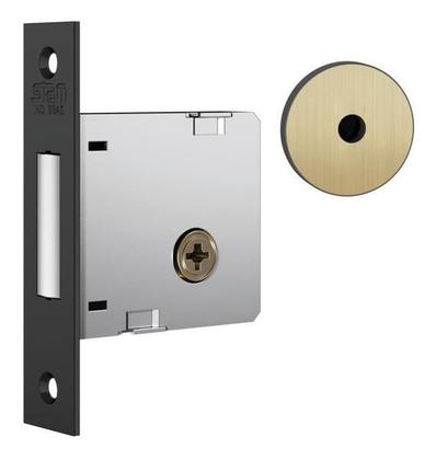 Imagem de Fechadura Auxiliar Oxidado Tetra Stam 1004 Par Com 4 Chaves