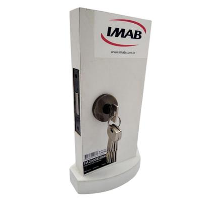 Imagem de Fechadura auxiliar trava de segurança antique tecnoponto 2000 imab roseta redonda ouro velho