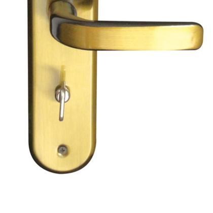 Imagem de Fechadura Banheiro MG Stilo Alavanca Bronze Latonado