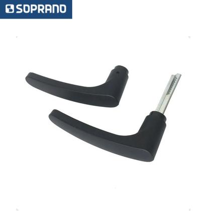 Imagem de Fechadura banheiro reta ipanema preto esp27 40x53 soprano