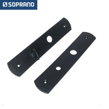 Imagem de Fechadura banheiro reta ipanema preto esp27 40x53 soprano