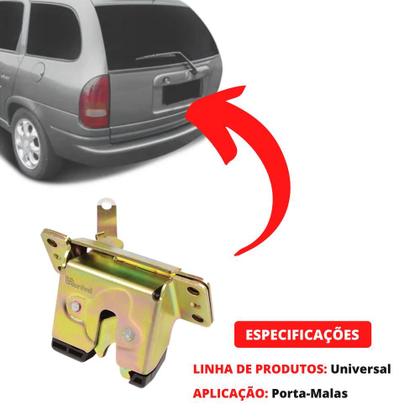 Imagem de Fechadura Batente Tampa Porta Malas Corsa Wagon 97 Até 2000