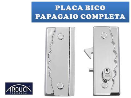 Imagem de Fechadura Blindex Arouca Porta Correr Vidro C/ Vidro Cromada