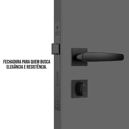 Imagem de Fechadura classic 3100 ros. quadrada wc black