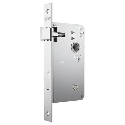 Imagem de Fechadura Classic 3800 Banheiro Roseta Quadrada Cromado 55mm Stam