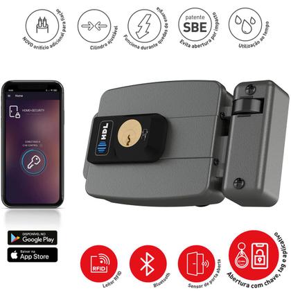 Imagem de Fechadura Com Tag HDL C90 Control Com Fonte e Bateria