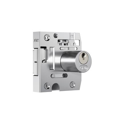 Imagem de Fechadura Cromada Com Cilindro Redondo Para Porta de Vidro Correr 2002 Stam