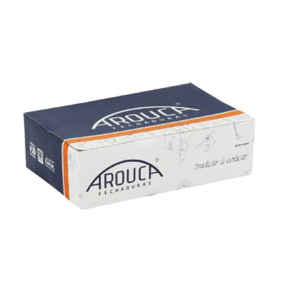 Imagem de Fechadura DAMA Externa Cromada Arouca Roseta Quadrada Inox