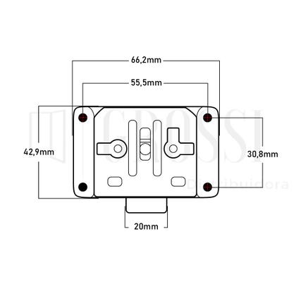 Imagem de Fechadura de móveis em metal