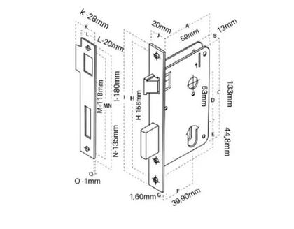 Imagem de Fechadura De Porta Aliança 2600/41 Inox Premium Externa