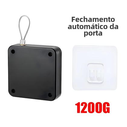 Imagem de Fechadura de Porta Automática Sem Perfuração - Sensor Ajustável e Montagem em Superfície