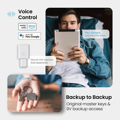 Imagem de Fechadura de porta inteligente Lockly Secure Plus Fechadura de entrada sem chave