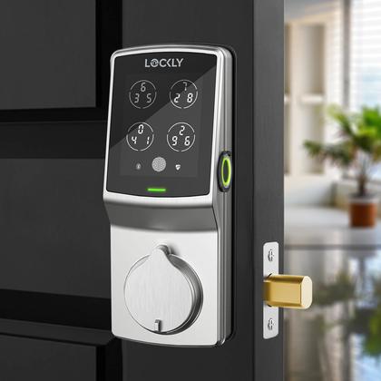 Imagem de Fechadura de porta inteligente Lockly Secure Plus Fechadura de entrada sem chave