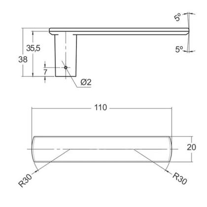 Imagem de Fechadura de Porta Interna 813/35 - RQ1 PRETO Stam Quartos