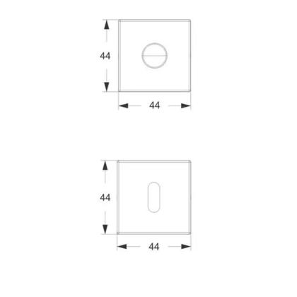 Imagem de Fechadura de Porta Interna 813/35 - RQ1 PRETO Stam Quartos