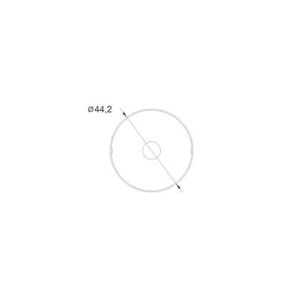 Imagem de Fechadura de Segurança Trava Auxiliar 1004 Tetra Chave Roseta Redonda Colonial 40mm Stam