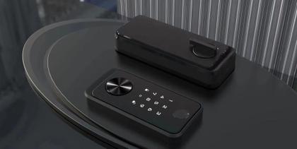 Imagem de Fechadura Digital Biométrica Beluni Black Pivotante 437 Bluetooth Smart TTLock