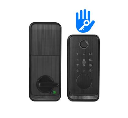 Imagem de Fechadura Digital Biométrica Beluni Black Pivotante 437 Bluetooth Smart TTLock