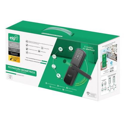 Imagem de Fechadura Digital com Biometria Inteligente WiFi SHFB700 ELG