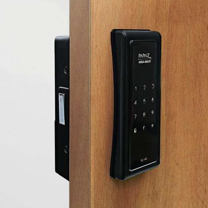 Imagem de Fechadura Digital Eletrônica De Sobrepor Para Porta SL140 Smart Lock Papaiz