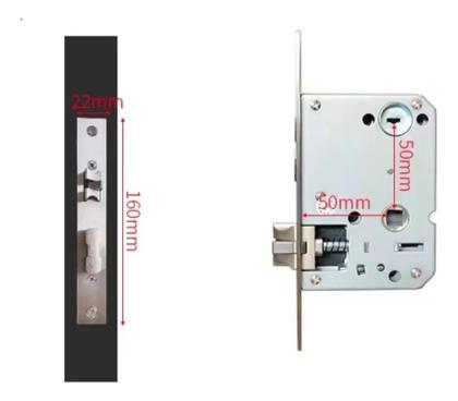Imagem de Fechadura Digital Eletrônica Reconhecimento facial biometria mini ideal apartamento Wifi - SA-FD25