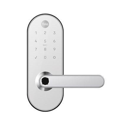 Imagem de Fechadura Digital YMC 420W Branca com Zigbee integrado