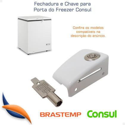 Fechadura E Chave Porta Freezer Consul Horizontal 326041882