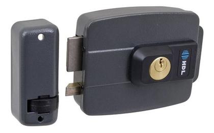 Imagem de Fechadura Elétrica Deluxe - 12v - Cinza - Hdl C-90