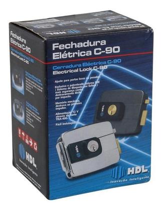 Imagem de Fechadura Elétrica Deluxe - 12v - Cinza - Hdl C-90