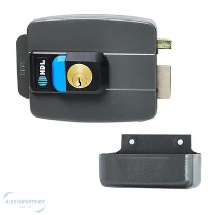 Imagem de Fechadura Eletrica Hdl C90 Dupla Botao Interno De Portaria