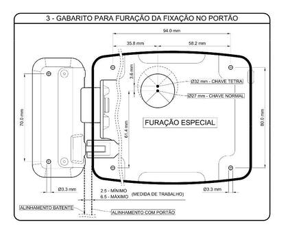 Imagem de Fechadura elétrica reversível 12v preta agl al100r