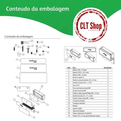 Imagem de Fechadura eletroímã 150 kgf universal FE 20150 Intelbras