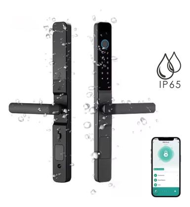 Imagem de Fechadura Eletrônica À Prova Dágua Tuya Wifi Porta Aluminio Jwcom