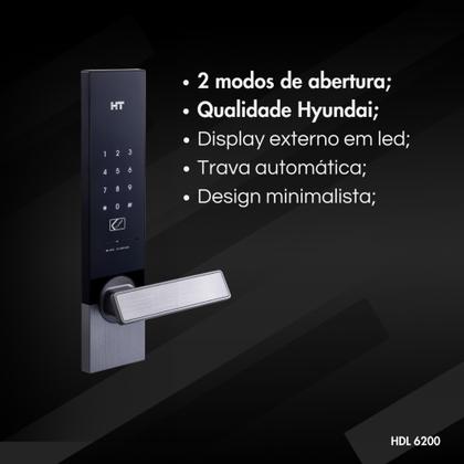 Imagem de Fechadura Eletrônica Hyundai HT 6200