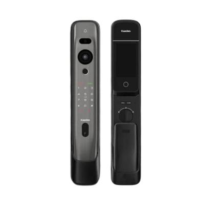 Imagem de Fechadura Eletrônica K20 Pro Max Leitor Facial 3D Wifi Com Câmera , Impressão Digital , Código Pin E Cartão RFID