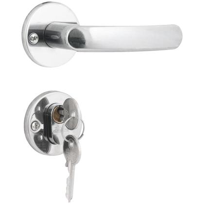 Imagem de Fechadura Externa Inox Polido Cromada Redonda 2600/11-IP Premium ALIANÇA