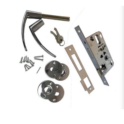 Imagem de Fechadura Externa Inox Polido Cromada Redonda 2600/11-IP Premium ALIANÇA