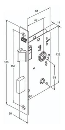 Imagem de Fechadura Externa Oxidado 1801/21 Stam Tambor Cilindro