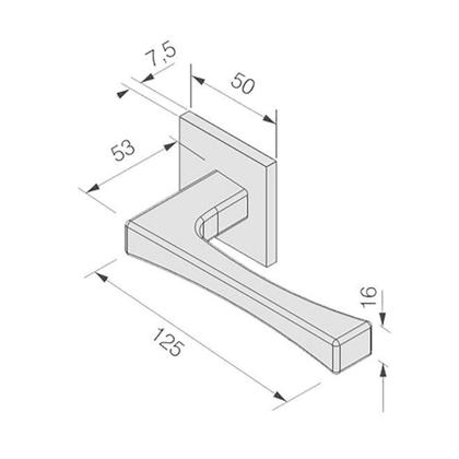 Imagem de Fechadura Externa Pado 885-90E-EPT Vivaldi Preto Textura