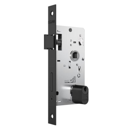 Imagem de Fechadura Externa Preta 40mm Stam 803/03