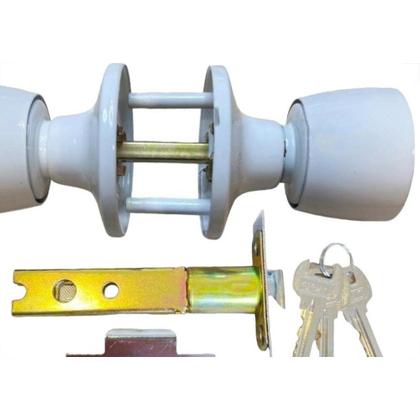 Imagem de Fechadura Gold Divisoria Tubular Branca - Sft 050003